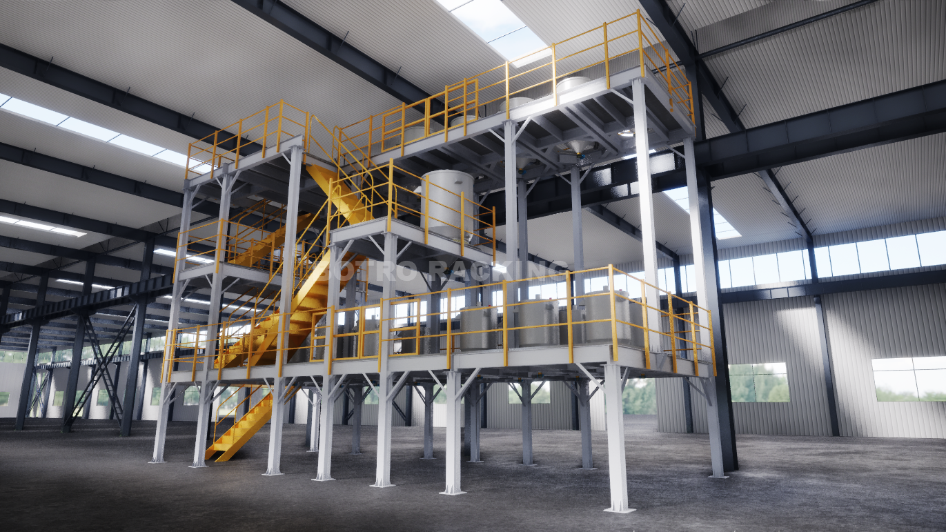 Botro Pure Assembled Equipment Steel Platform: Four-Floor Non-Standard Custom Solution Enables Rapid Industrial Equipment Upgrading and Relocation